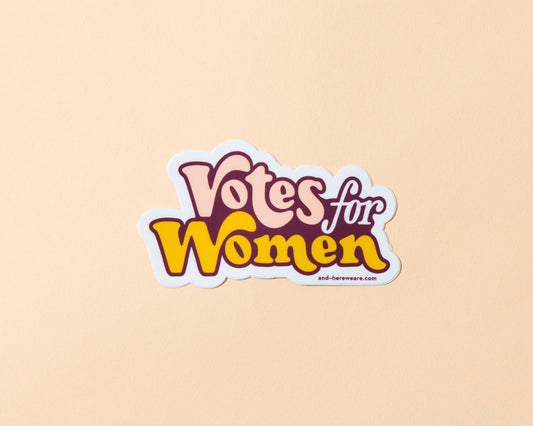 Votes for Women Political Feminist Vinyl Sticker