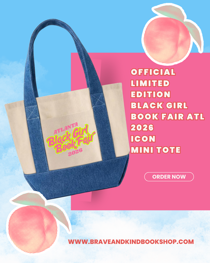 Black Girl Book Fair ATL 2026 | Mini Iconic Canvas + Denim Tote