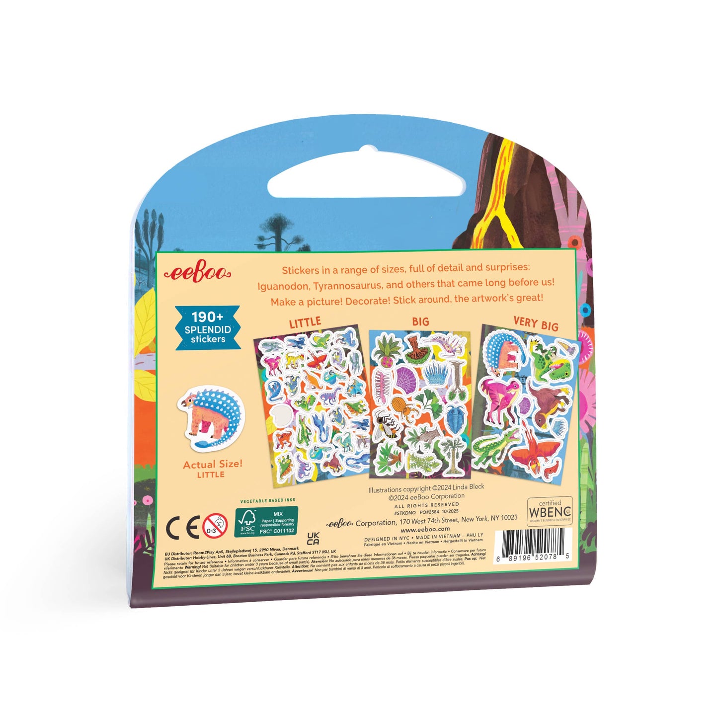 Dinosaurs Shiny Stickers