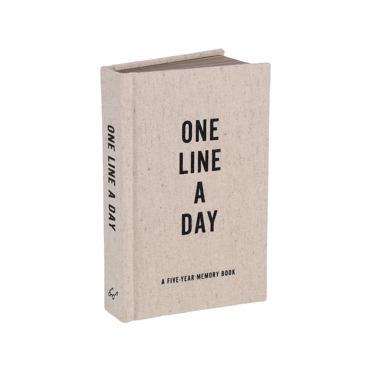 Canvas One Line a Day: A Five-Year Memory Book (Yearly Memory Journal and Diary, Natural Canvas Cover) | Chronicle Books