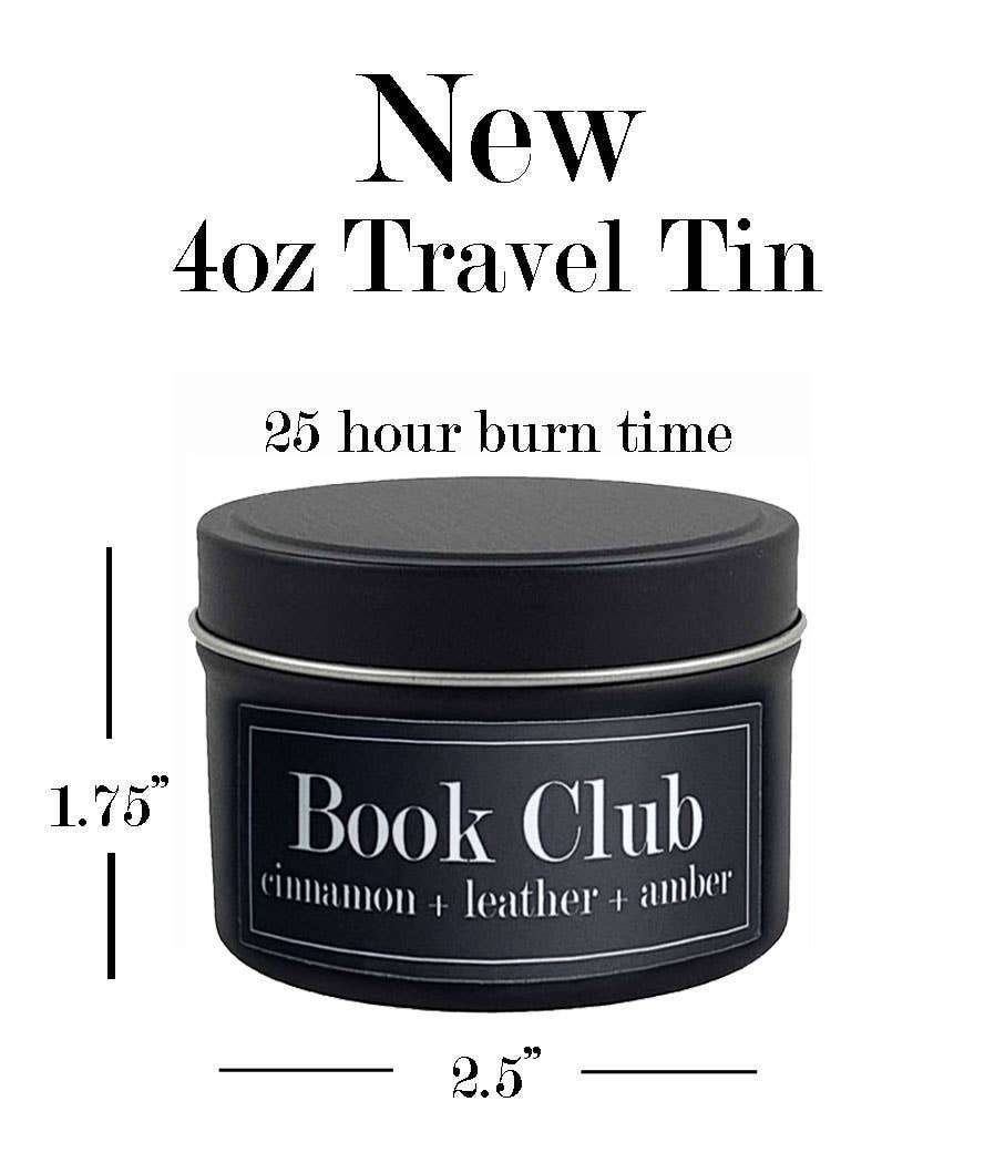 *New Scent* Book Club 4oz Candle Black Cherry + Amber + Plum