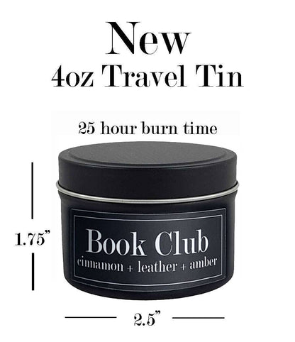 *New Scent* Book Club 4oz Candle Black Cherry + Amber + Plum
