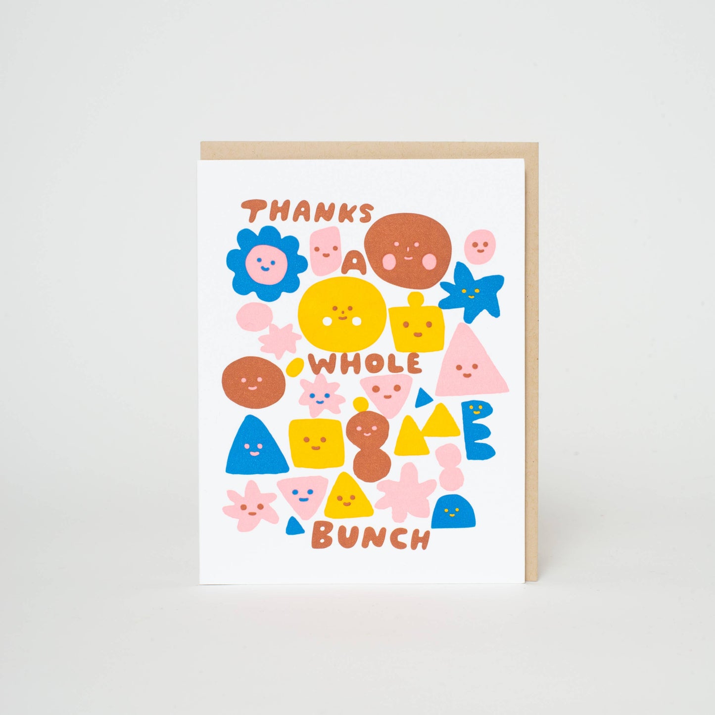 Thanks A Whole Bunch Letterpress Greeting Card by Suzy Ultman: Paper tab