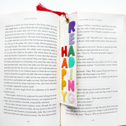 Happy Reading Bookmark Rainbow