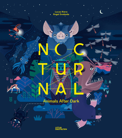 Nocturnal: Animals After Dark | Little Gestalten (Edited by) + Lucas Rier  (Author) + Ángel Svoboda (Illustrated by)