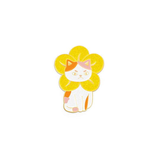 Flower Cat Enamel Pin