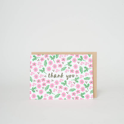 Boxed Set Thank You Floral Letterpress Greeting Cards by Hello!Lucky