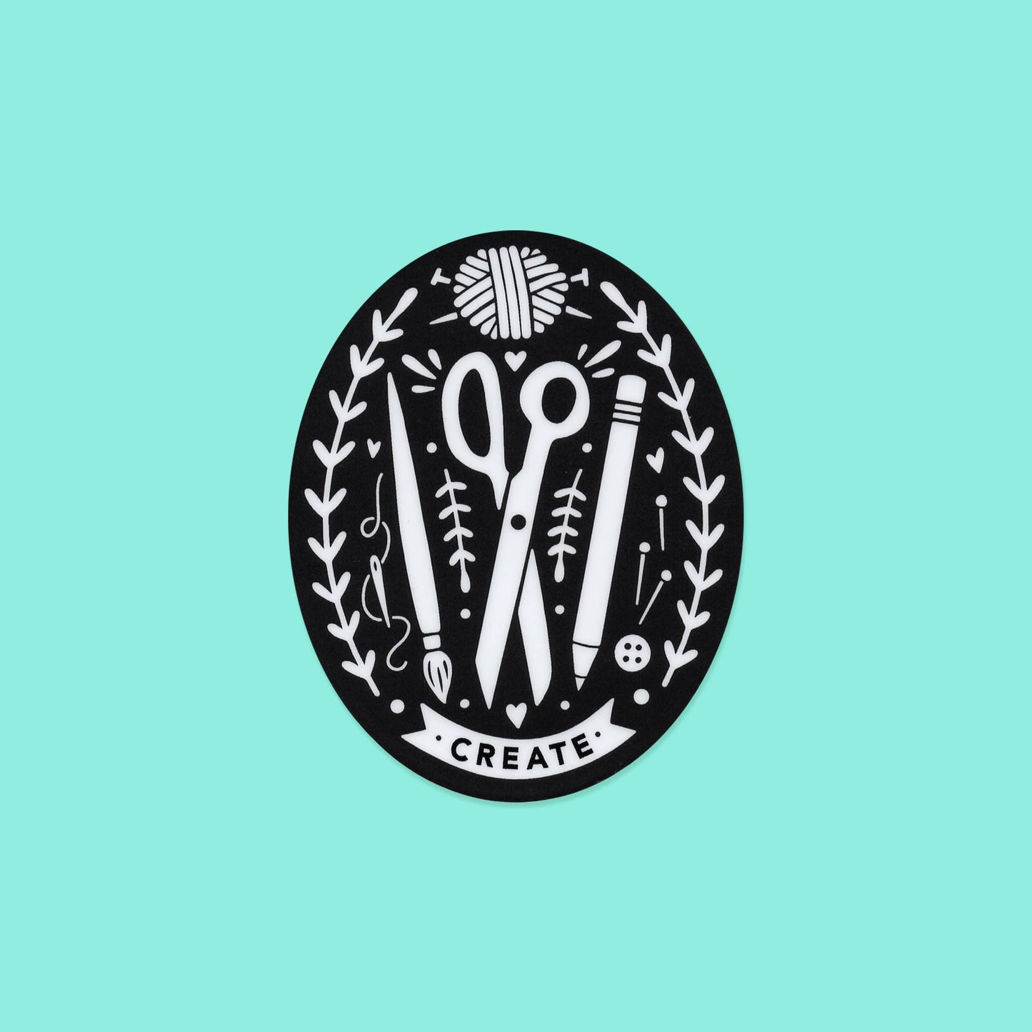 Creator's Club Create Vinyl Sticker: Black