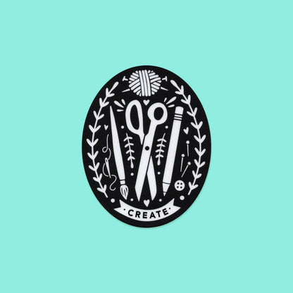 Creator's Club Create Vinyl Sticker: Black