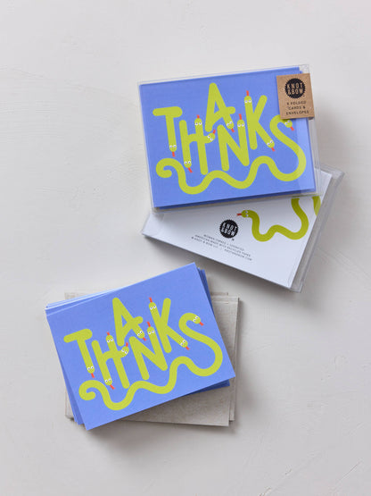 Boxed Set of 8 Cards | Thanksss Greeting Cards