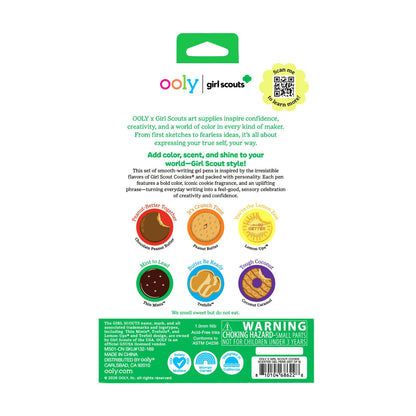 OOLY x Girl Scouts Cookie Scented Gel Pens - Set of 6