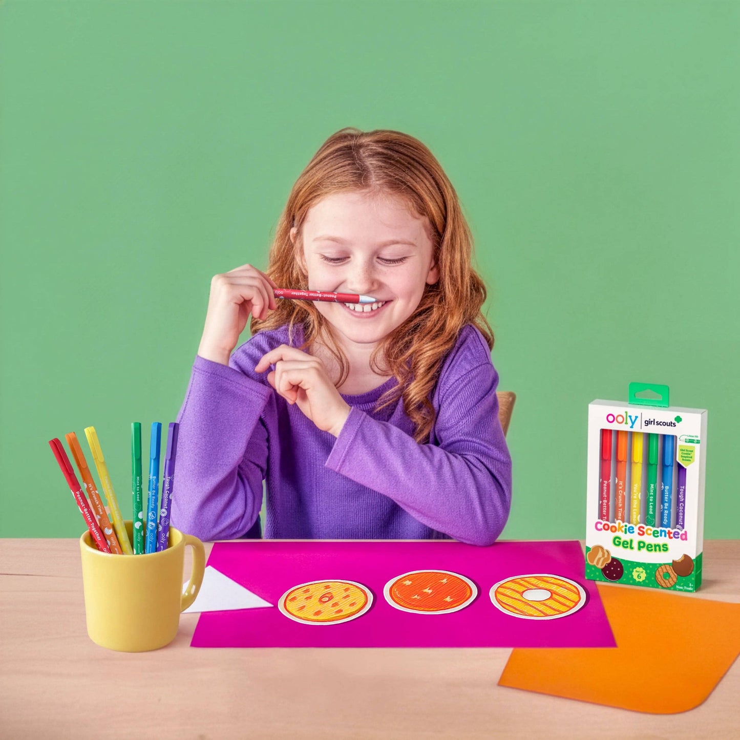 OOLY x Girl Scouts Cookie Scented Gel Pens - Set of 6