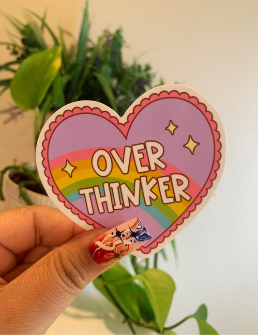 Over Thinker vinyl sticker