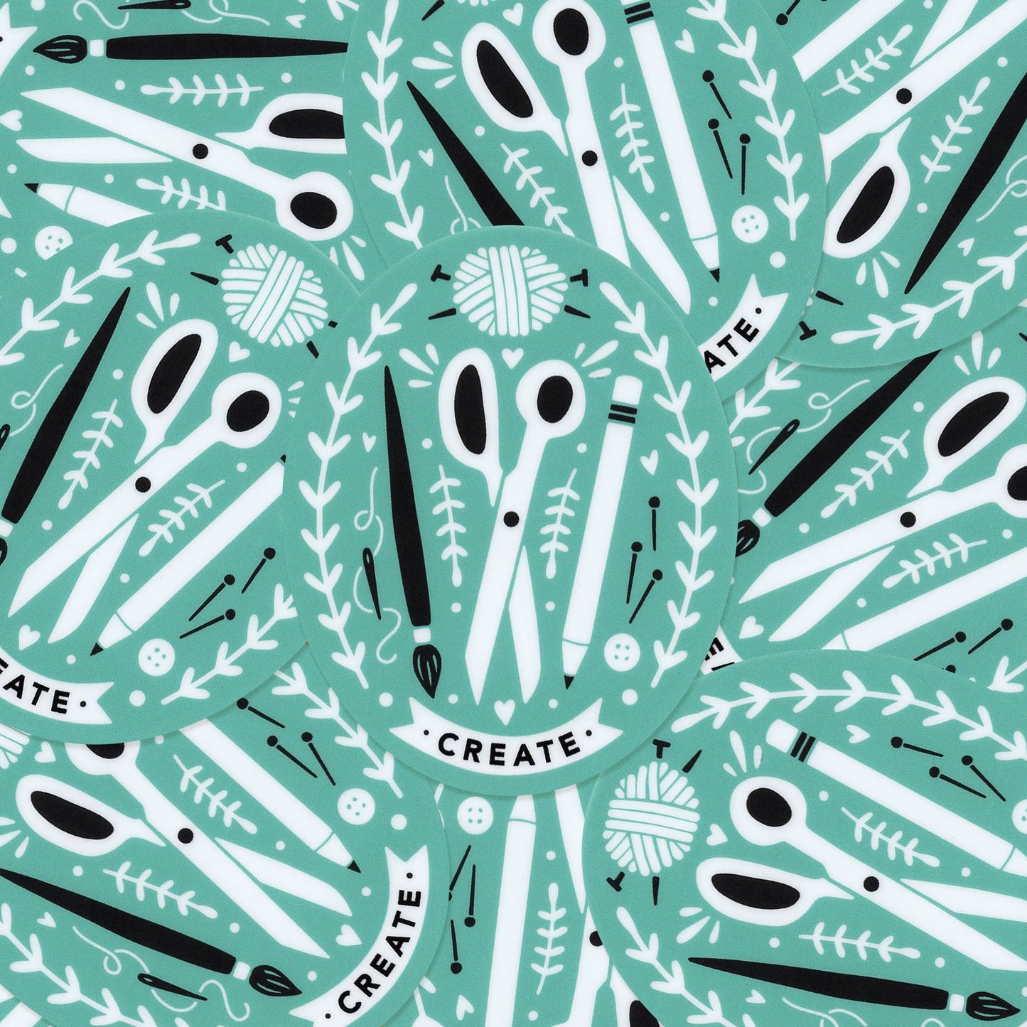 Creator's Club Create Vinyl Sticker: Black