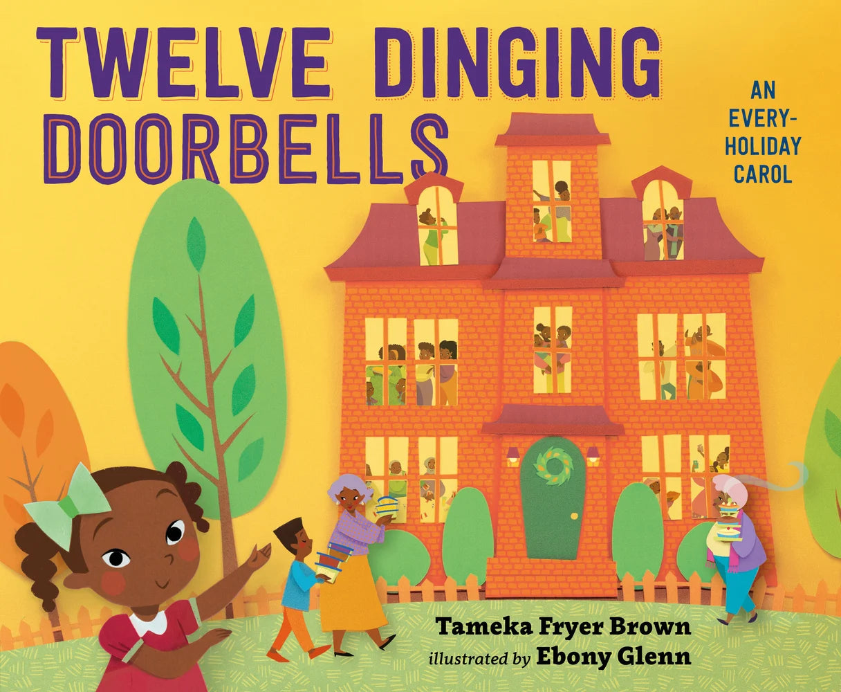Twelve Dinging Doorbells | Tameka Fryer Brown (Author) + Ebony Glenn (Illustrated by)