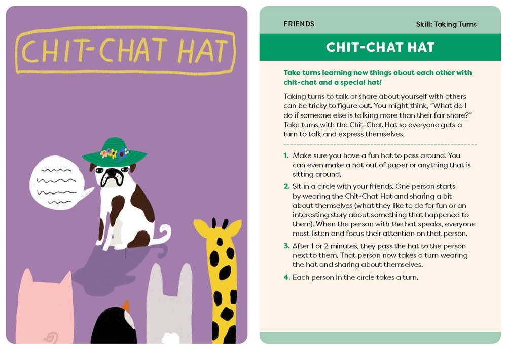 Social Skills Activity Deck for Kids: 30 Super Fun Ways to Make Friends, Listen Better, and Build Self-Confidence | Betsy Petersen (Author) + Brad Petersen (Author)