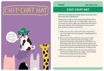 Social Skills Activity Deck for Kids: 30 Super Fun Ways to Make Friends, Listen Better, and Build Self-Confidence | Betsy Petersen (Author) + Brad Petersen (Author)