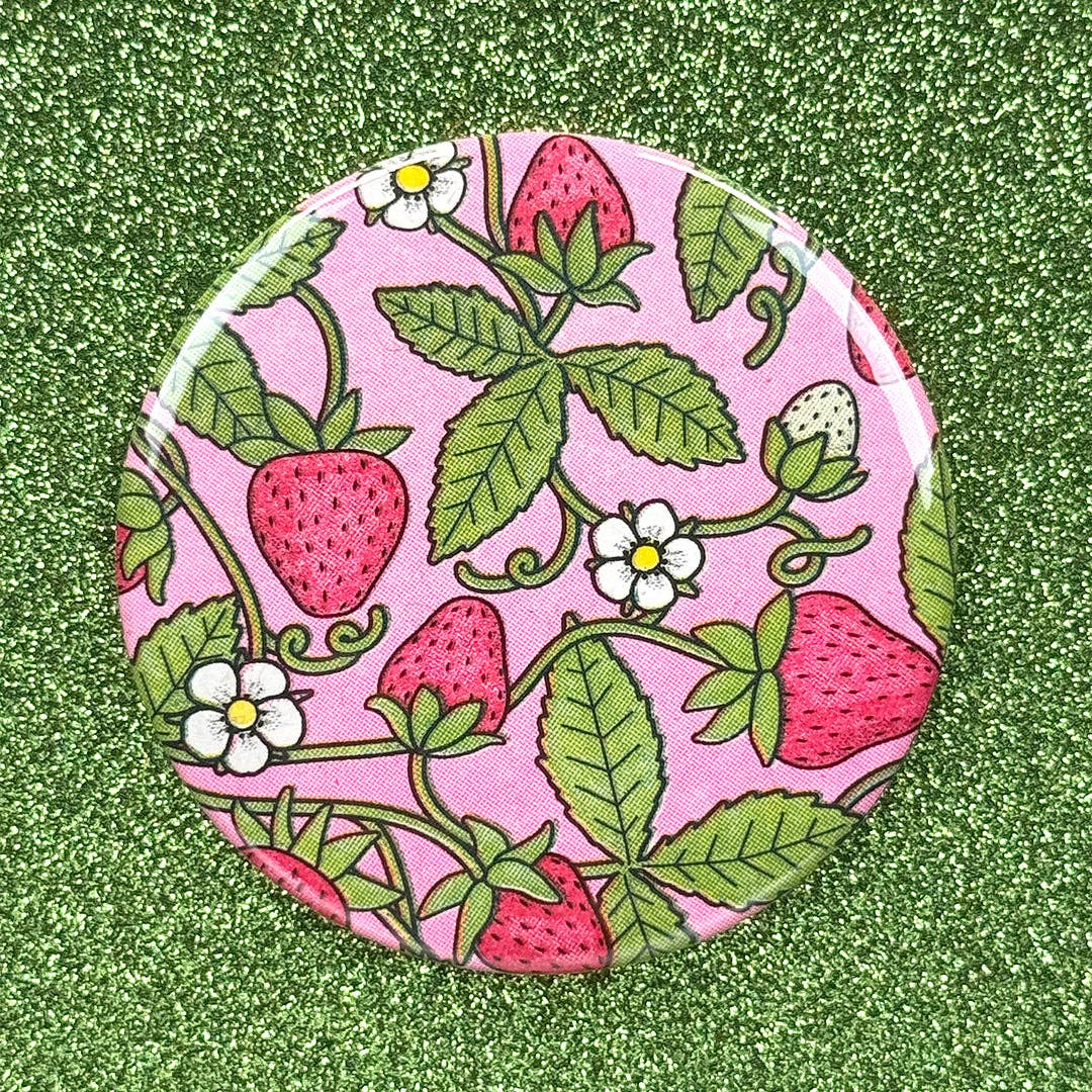 Strawberry pocket mirror