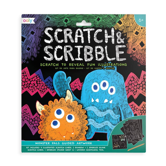 Monster Pals Scratch & Scribble Scratch Art Kit