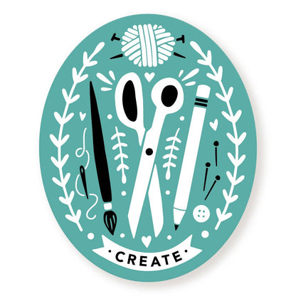 Creator's Club Create Vinyl Sticker: Black