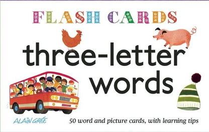 Three-Letter Words - Flash Cards | Alain Grée (Illustrator)
