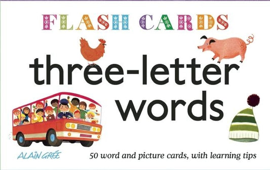 Three-Letter Words - Flash Cards | Alain Grée (Illustrator)