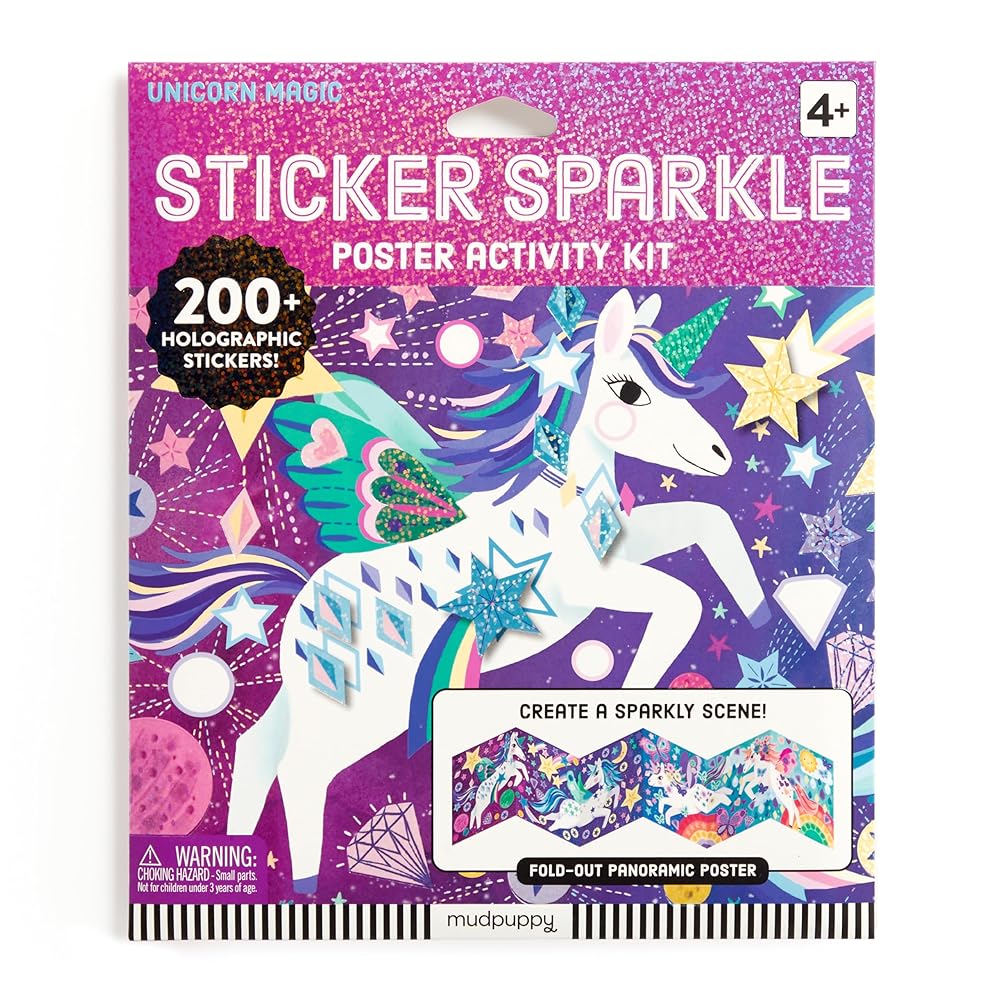 Unicorn Magic Sticker Sparkle Poster Activity Kit cover image
