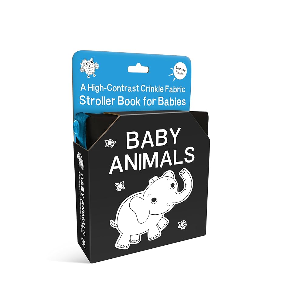 Baby Animals: A High-Contrast Crinkle Fabric Stroller Book for Babies (High-Contrast Stroller Books, 1) cover image