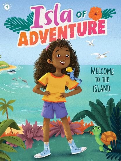 Welcome to the Island (Isla of Adventure, #1) [paperback] | Dela Costa + Ana Sebastián (Illustrator)