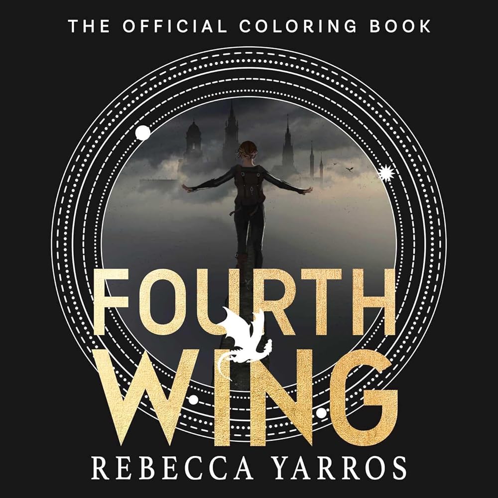 Fourth Wing: The Official Coloring Book cover image