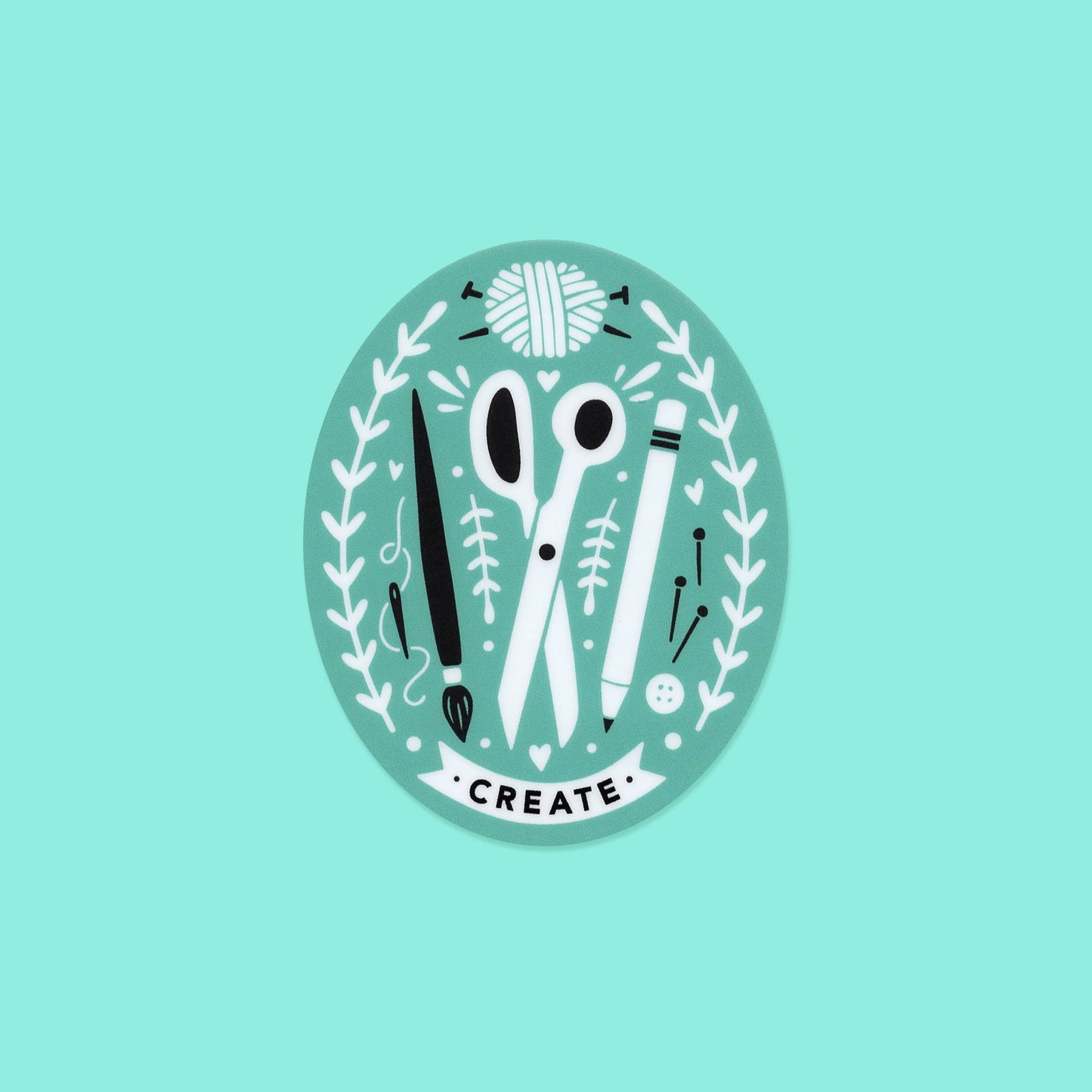 Creator's Club Create Vinyl Sticker: Black