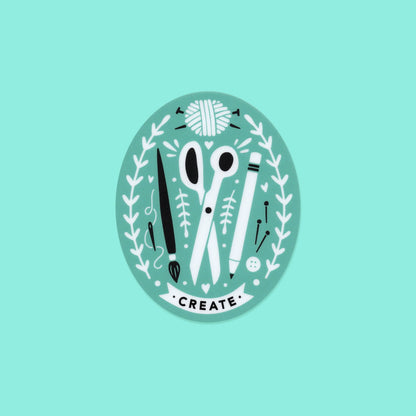 Creator's Club Create Vinyl Sticker: Black