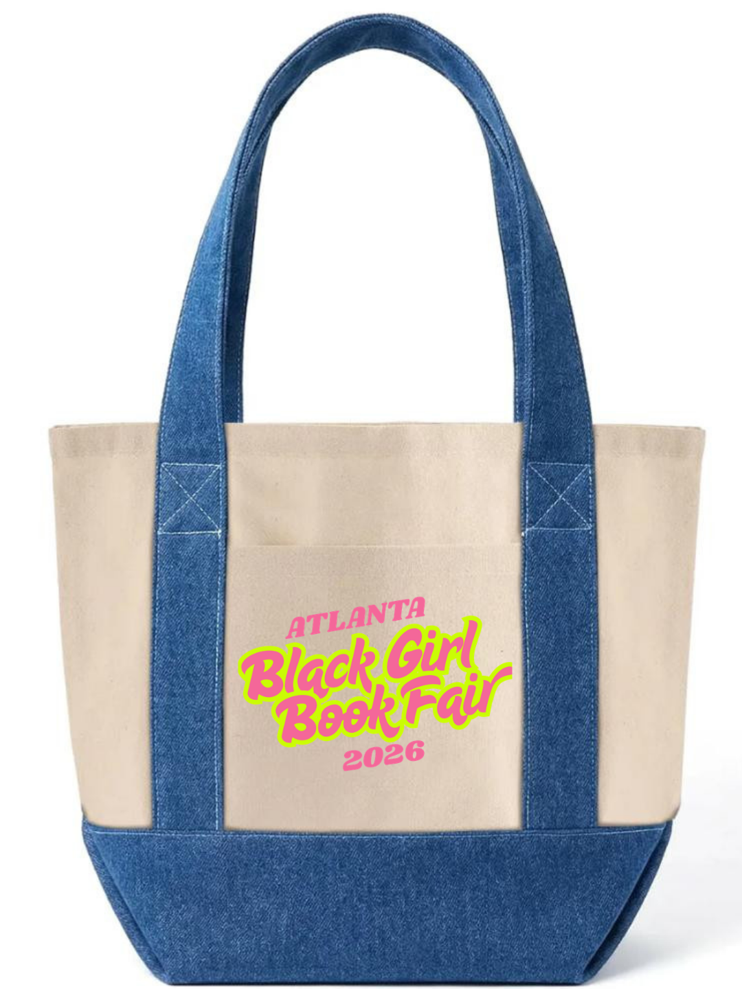 Black Girl Book Fair ATL 2026 | Mini Iconic Canvas + Denim Tote