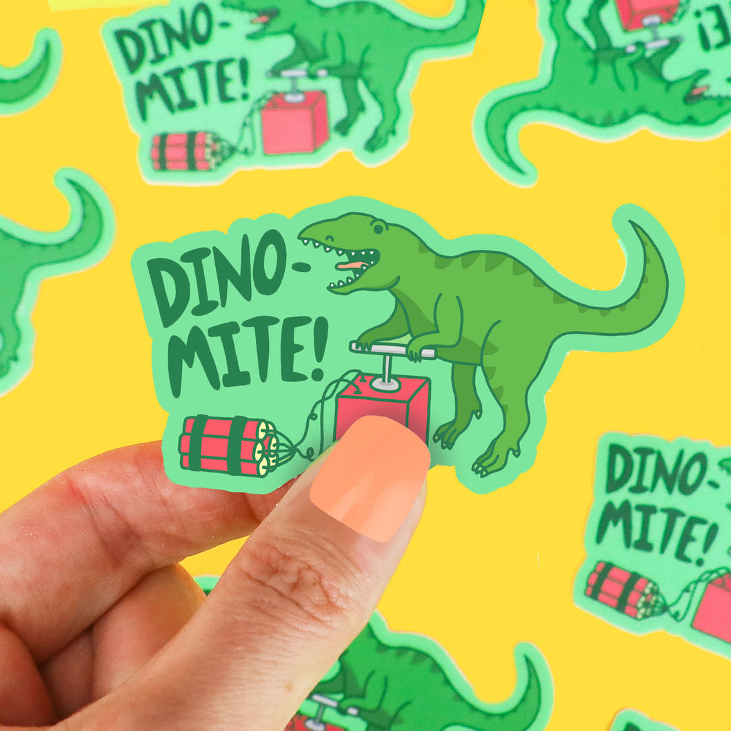 Dino-Mite! Vinyl Sticker | Turtle Soup
