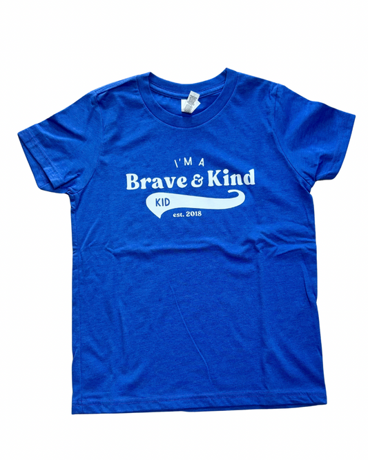 I'm A Brave & Kind Kid Legacy Tee (Blue) | Kids
