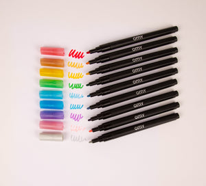 9 Glitter Markers Permanent | OMY