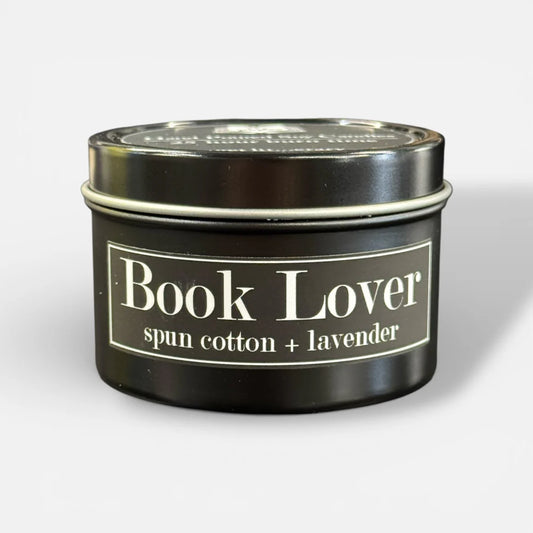 Book Lover 4oz Candle Spun Cotton + Lavender