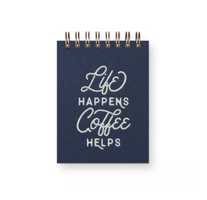 Life Coffee Mini Jotter Notebook