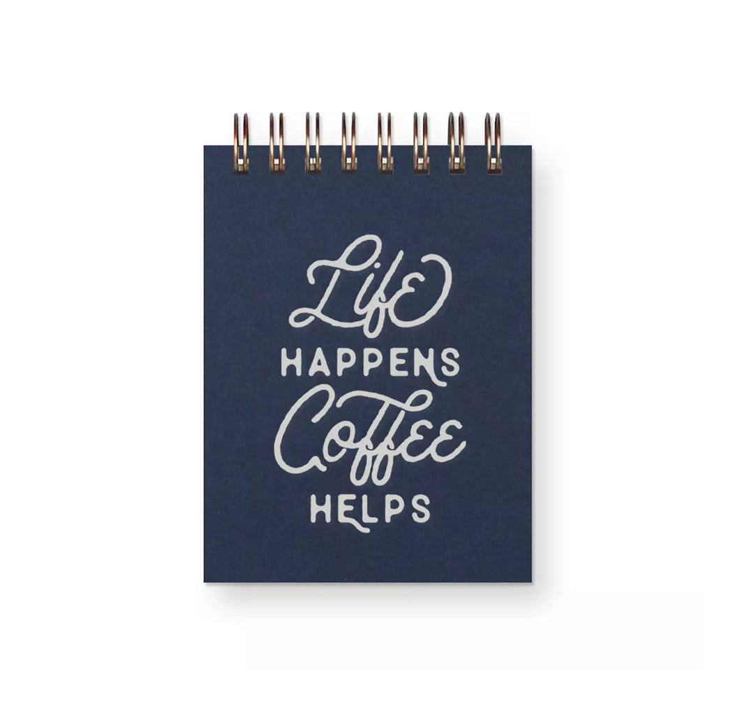 Life Coffee Mini Jotter Notebook