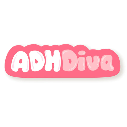 ADHDiva Pink Vinyl Sticker
