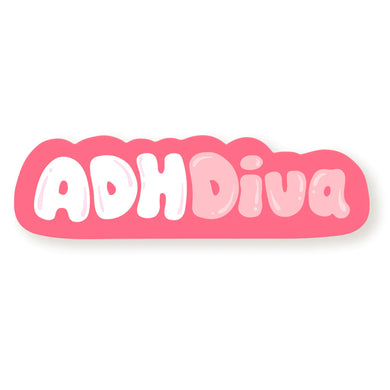 ADHDiva Pink Vinyl Sticker