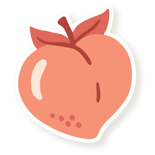 Juicy Peach Vinyl Sticker
