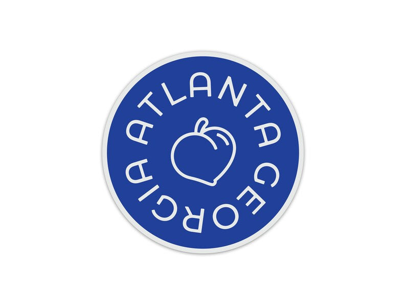 Atlanta Peach Sticker