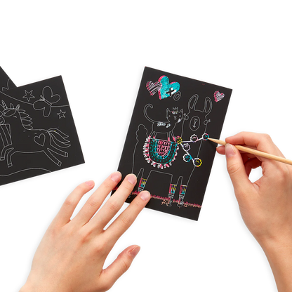 Funtastic Friends Scratch and Scribble Mini Scratch Art Kit