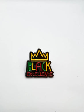 Black Excellence Enamel Pin