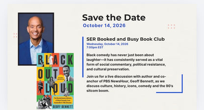 SER Booked & Busy Book Club: Virtual Conversation with Geoff Bennett | October 14, 2026