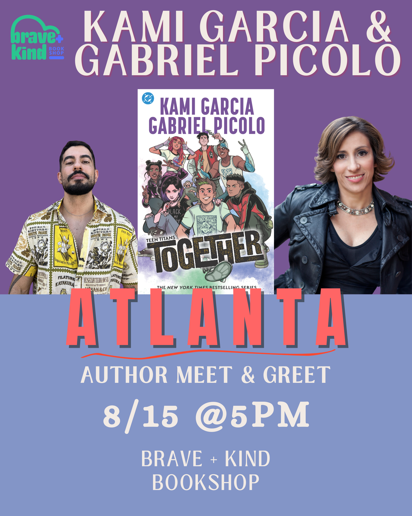 AUTHOR EVENT: KAMI GARCIA & GABRIEL PICOLO bring TEEN TITANS to Atlanta | August 15th @ 5PM