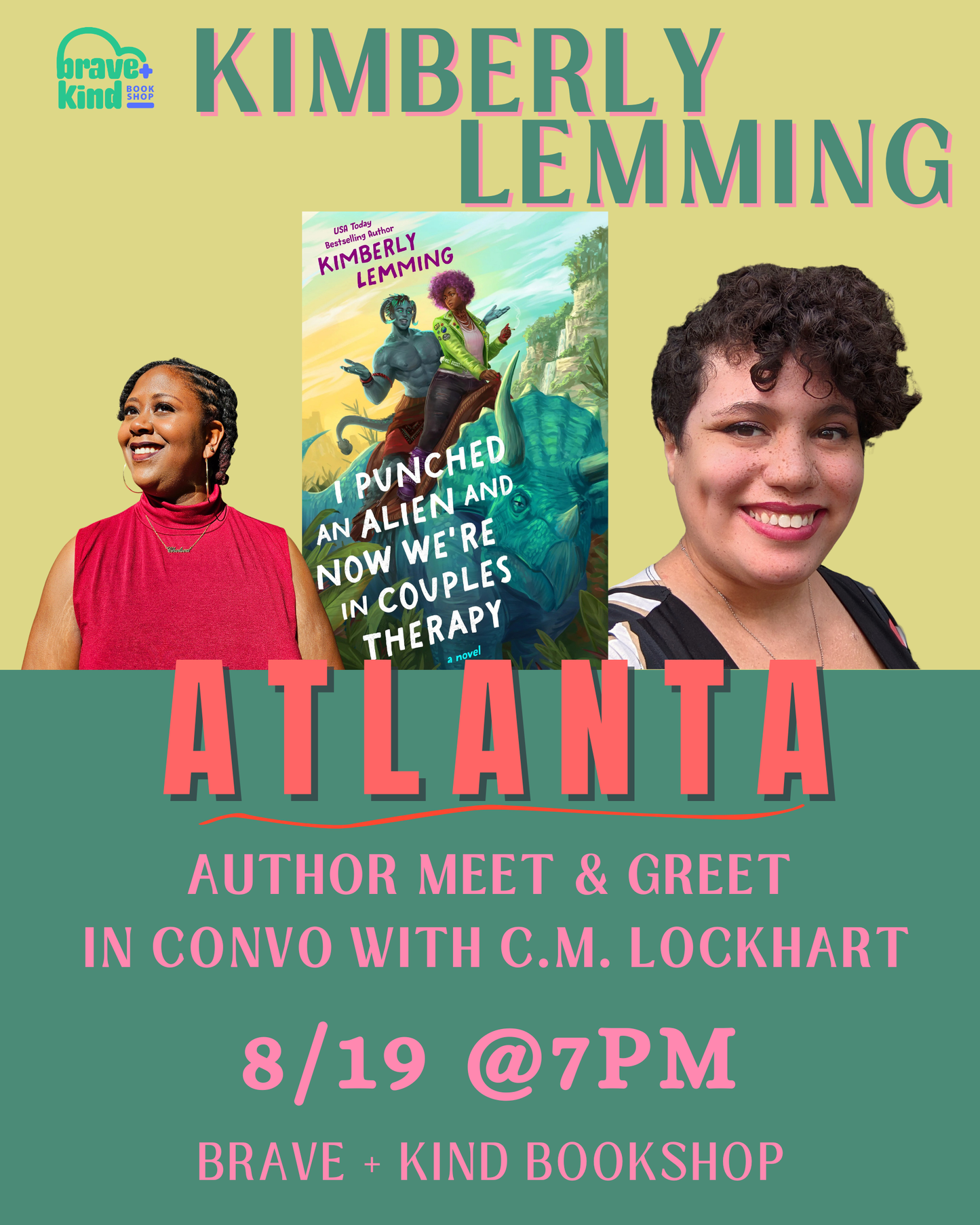 AUTHOR EVENT: Kimberly Lemming is BACK with New Romcom: In Conversation with C.M. Lockhart | August 19th @ 7PM