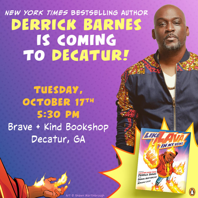IN PERSON EVENT | Like Lava In My Veins by Derrick Barnes | October 17th