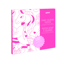 Lily Unicorn Giant Coloring Poster | OMY